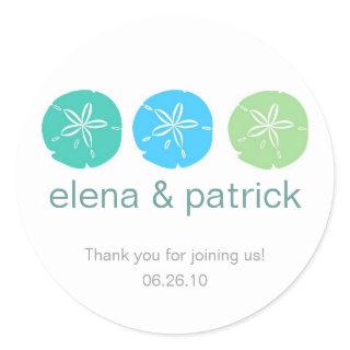 Sand Dollar Favor Stickers