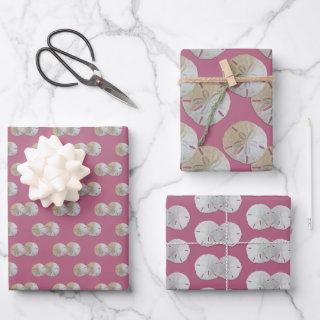 Sand Dollars Mauve Pink Patterned  Sheets