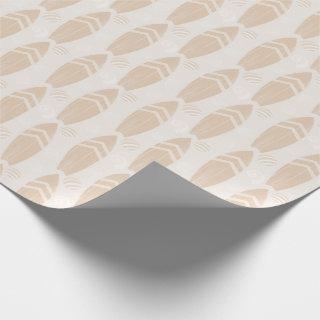 Sand Surfboard And Shell Pattern
