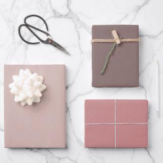 Sand, Umber, and Blush  Sheets