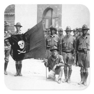 Sandino's Flag.  Nicaragua, 1932.  (Marine Corps)_ Square Sticker