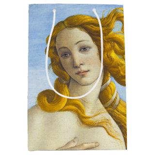 Sandro Botticelli - Birth of Venus Close-up Medium Gift Bag