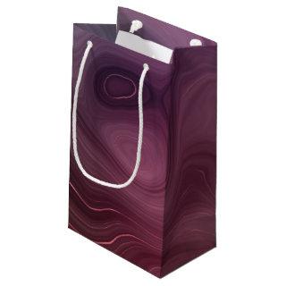 Sangria Strata | Moody Pink and Purple Luxe Agate Small Gift Bag