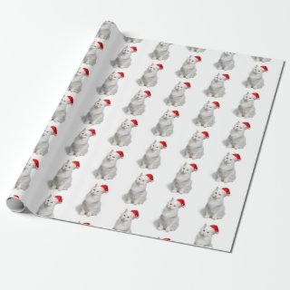 Santa Cat Wrapping Papper