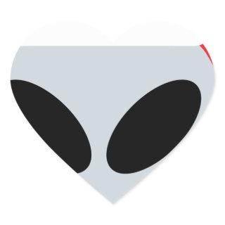 santa claus alien emoji heart sticker