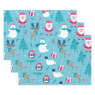 Santa Claus And Polar Bear  Sheets