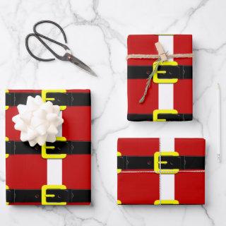 Santa Claus Belt Red Yellow And White  Sheets