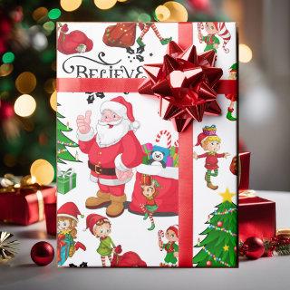 Santa Claus & Elves on Christmas Eve - Believe