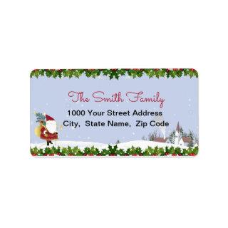 Santa Claus is Coming to Town  Address Label