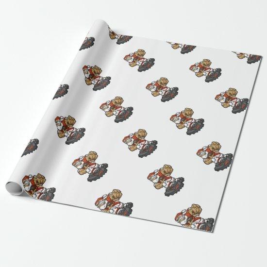 Santa Claus Playing Football illustration