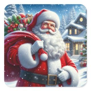 Santa Claus  Square Sticker