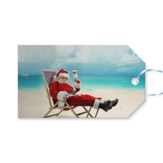 Santa Claus Summer Gift Tags