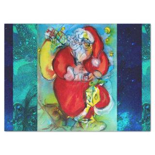 SANTA CLAUS WITH LANTERN IN CHRISTMAS NIGHT TISSUE PAPER