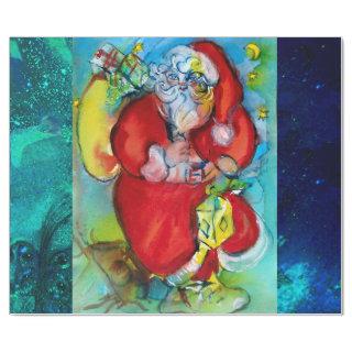 SANTA CLAUS WITH LANTERN IN CHRISTMAS NIGHT