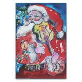 SANTA CLAUS WITH VIOLIN / Musical Christmas Tissue Paper