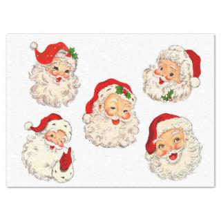 Santa Clause Collage Decoupage Decoupaging Retro  Tissue Paper
