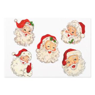 Santa Clause Collage Decoupage Decoupaging Retro  Sheets