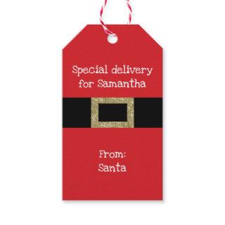 Santa Clause special delivery for kids children Gift Tags