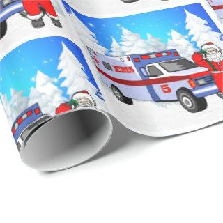Santa EMS Ambulance Christmas