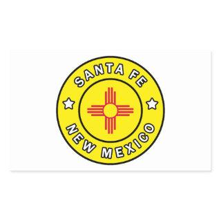 Santa Fe New Mexico Rectangular Sticker