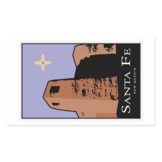 Santa Fe Rectangular Sticker