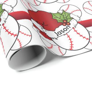 Santa Hat Christmas Baseball | DIY Name