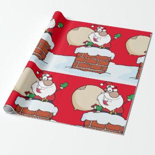 Santa In a Chimney Festive