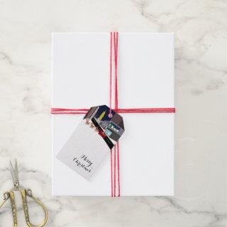 Santa In New York Christmas Gift Tags