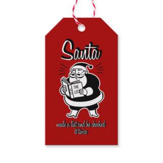 Santa List Naughty or Nice Christmas Gift Tags