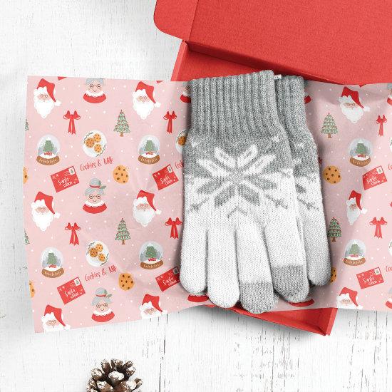 Santa & Mrs Claus Festive Fa La La Christmas Tissue Paper