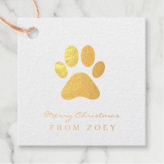 Santa Paws - cute holiday gift tag from the dog