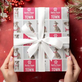 Santa Paws Dog 3 Photo Grid Festive Christmas