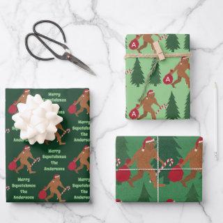 Santa Squatch Cute Assortment Funny Christmas  Sheets