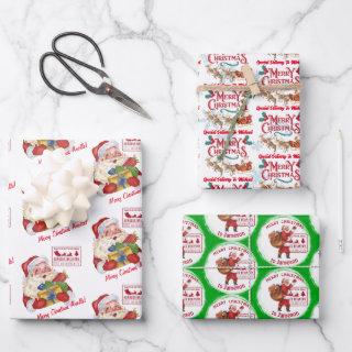 Santa with gifts special delivery custom name  sheets