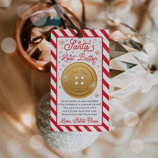 Santa's Lost Button Christmas Eve Box Filler Gift Tags