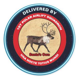 Santa's Own - 1st Polar Airlift Squadron Classic Round Sticker