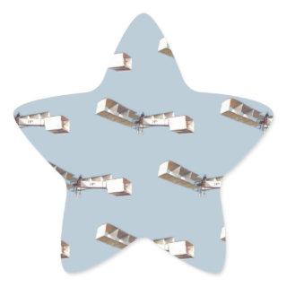 Santos-Dumont 14-Bis Airplane Star Sticker
