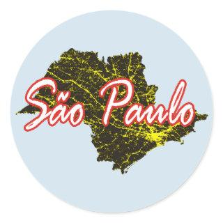 Sao Paulo Classic Round Sticker
