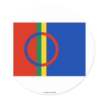 Sapmi Flag Classic Round Sticker