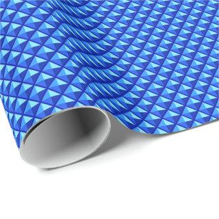 Sapphire blue, enamel look, studded grid