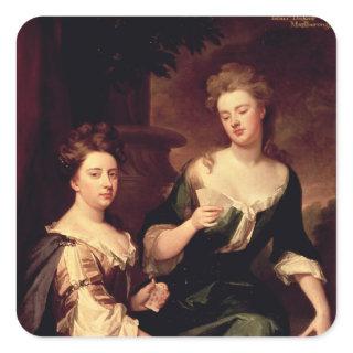 Sarah, Duchess of Marlborough playing Square Sticker