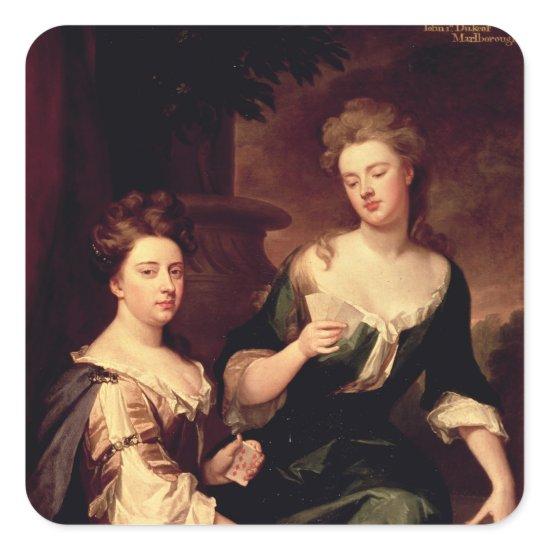 Sarah, Duchess of Marlborough playing Square Sticker