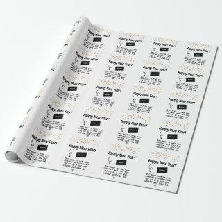 Sarcastic Resolution Funny Happy New year Confetti