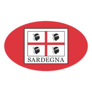 Sardegna Oval Sticker