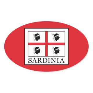 Sardinia Oval Sticker