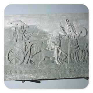 Sargon II  on a Battle Chariot Square Sticker