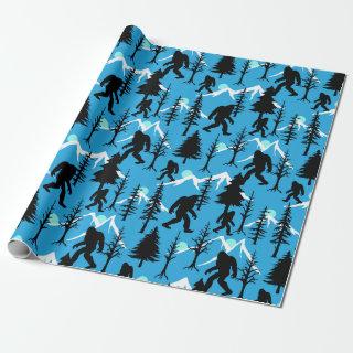 Sasquatch Squatchin in the Woods Bigfoot Party