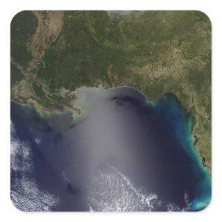 Satellite view of the Southeastern United State 2 Square Sticker