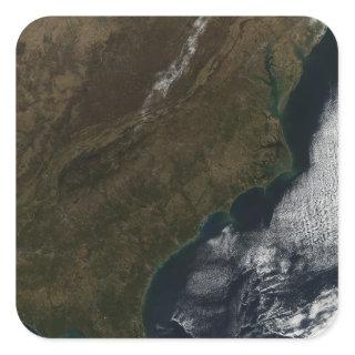 Satellite view of the Southeastern United State Square Sticker