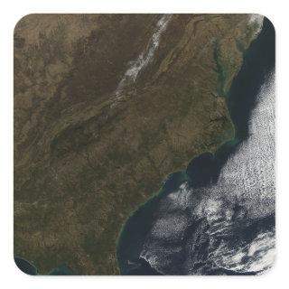 Satellite view of the Southeastern United State Square Sticker